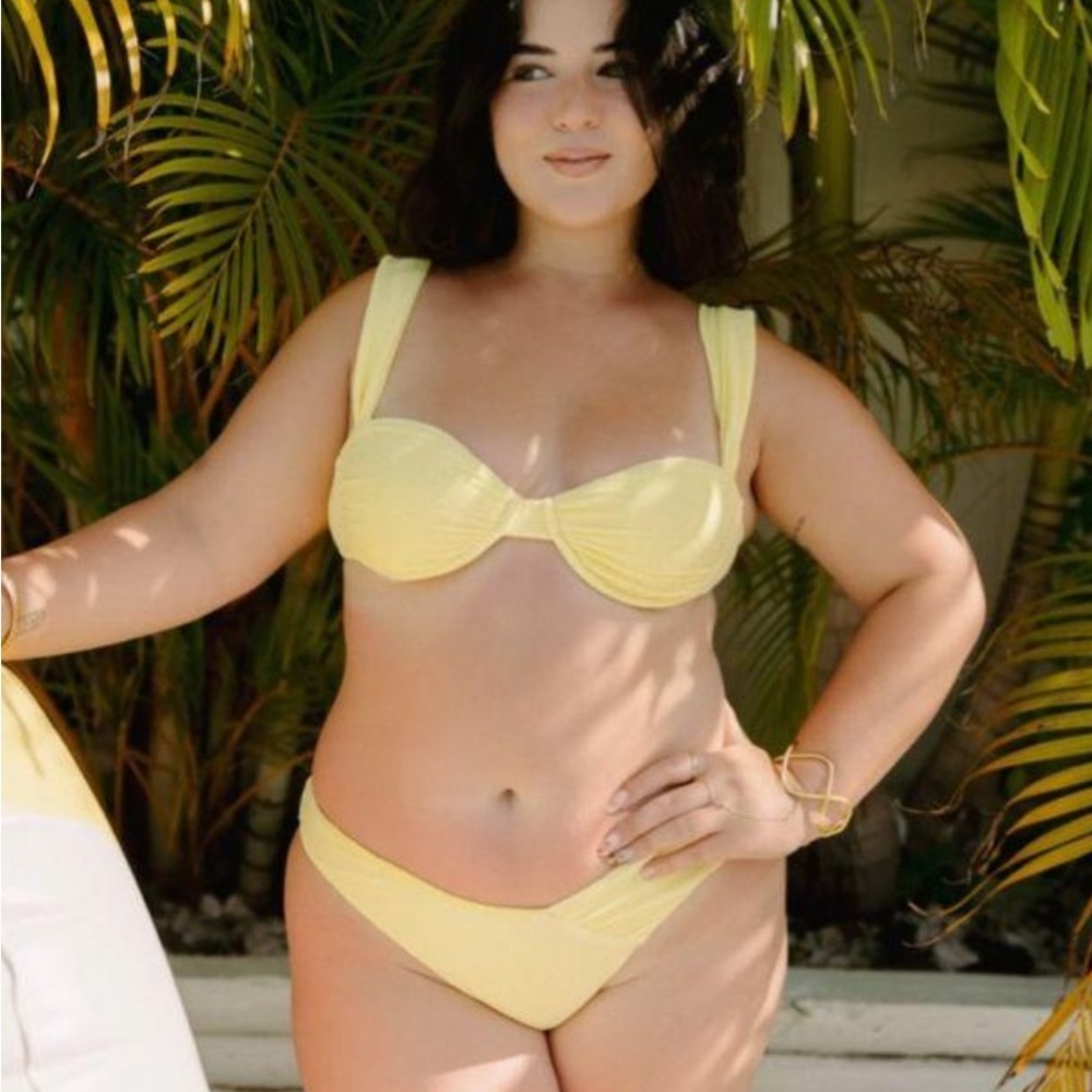 Classic Yellow Bikini Swim Top